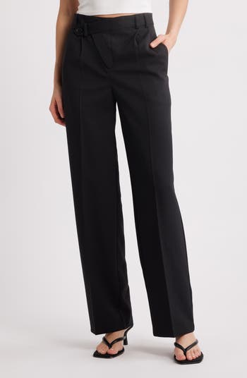 Topshop Asymmetric Wrap Front Pants | Nordstrom