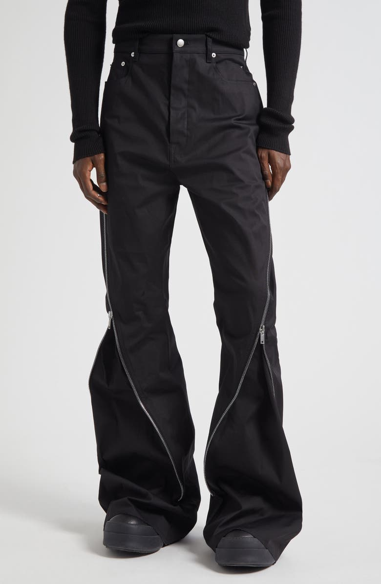Rick Owens Bolan Banana Zip Raw Hem Jeans | Nordstrom
