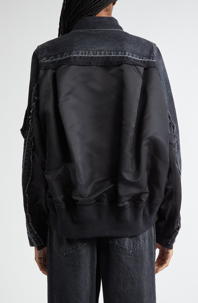 Sacai Denim & Nylon Twill Jacket | Nordstrom