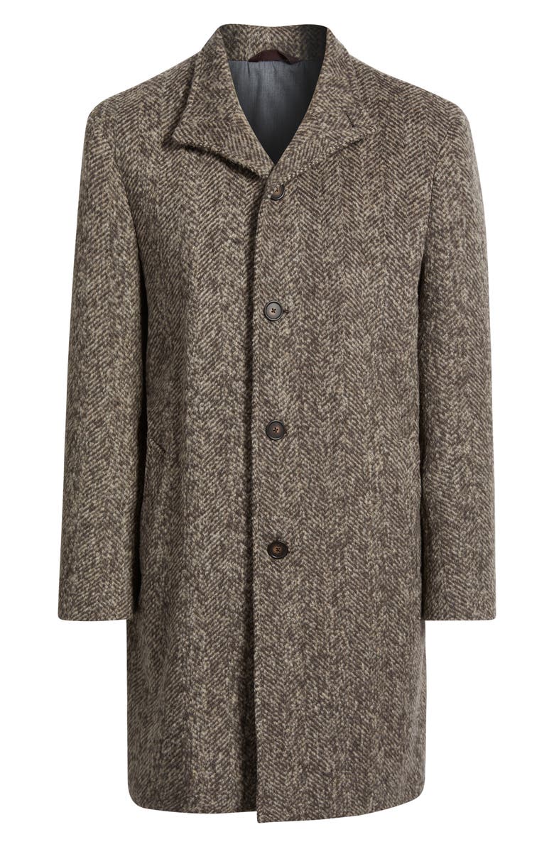 Jack Victor Wiktor Herringbone Wool Blend Coat | Nordstrom