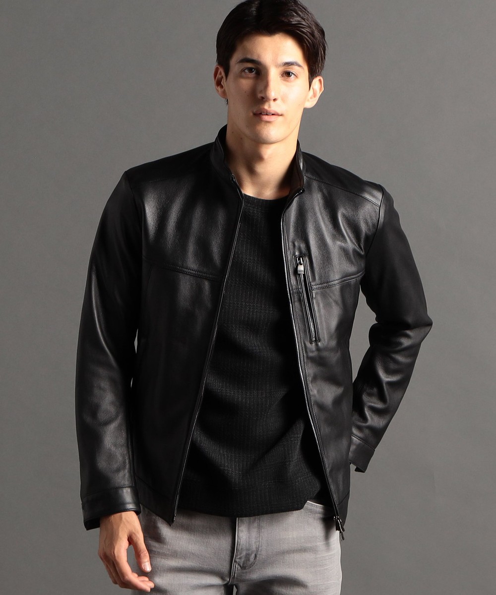 ex/tra】ラムレザー ダブルライダースブルゾン｜ライダース｜ニコル