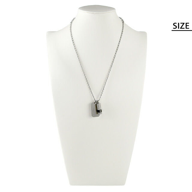 ディーゼル ネックレス DIESEL チェーン ステンレススチール プレート