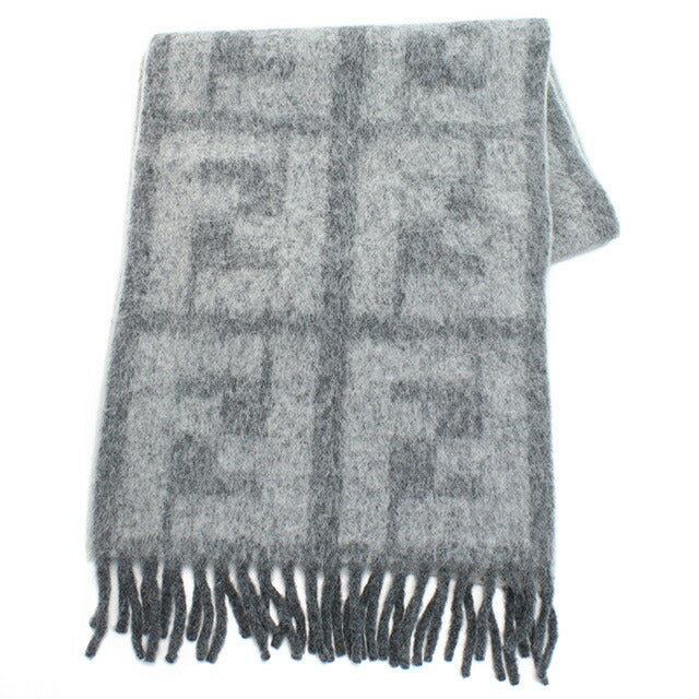 フェンディ マフラー メンズ ブランド FENDI イタリア FXS729 グレー系