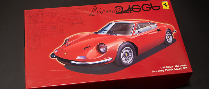 フジミ 1/24 ディノ246GTの制作 #01 | 図解！なんでも制作日記