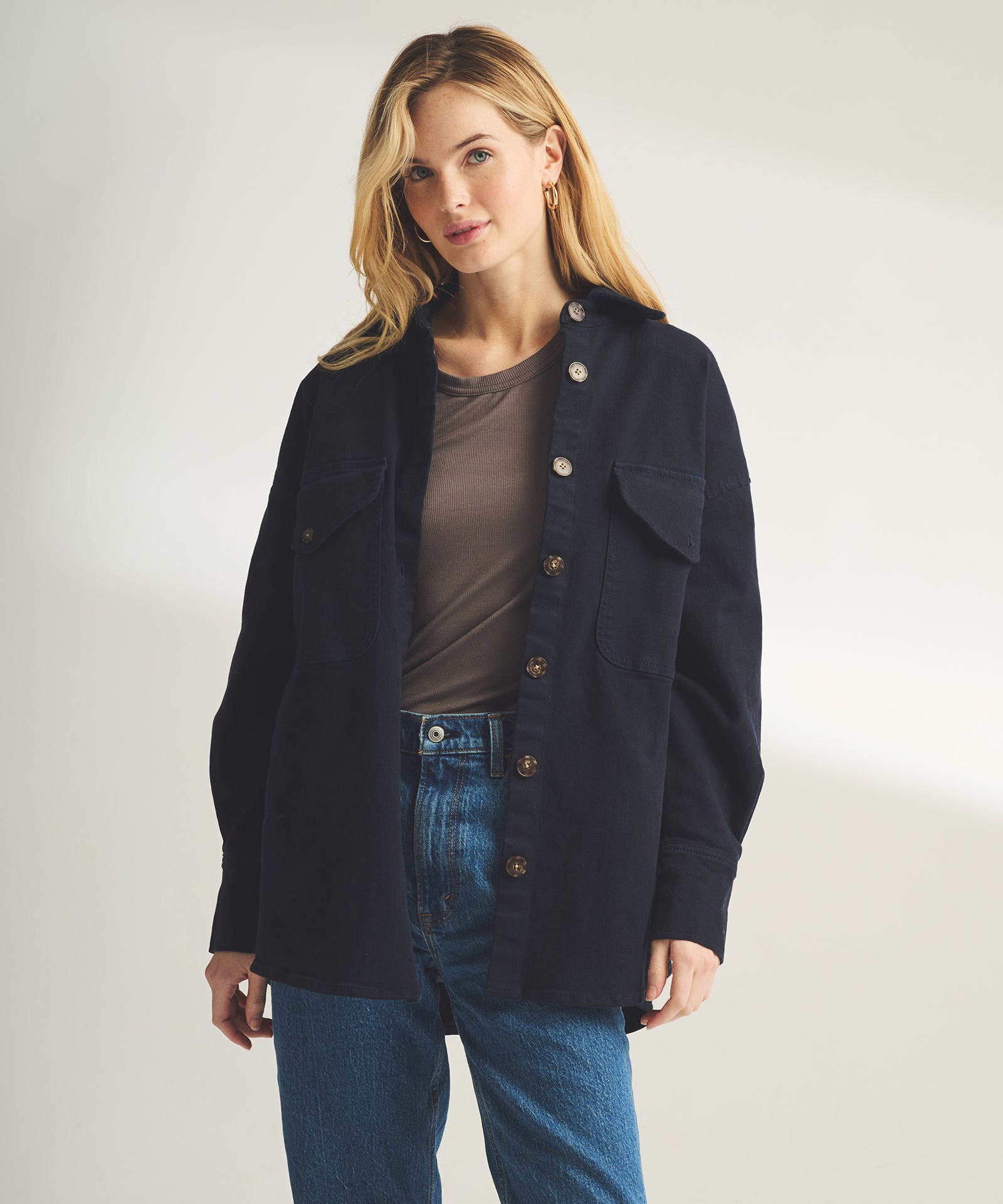 Soft Denim Oversized Jacket – NAADAM