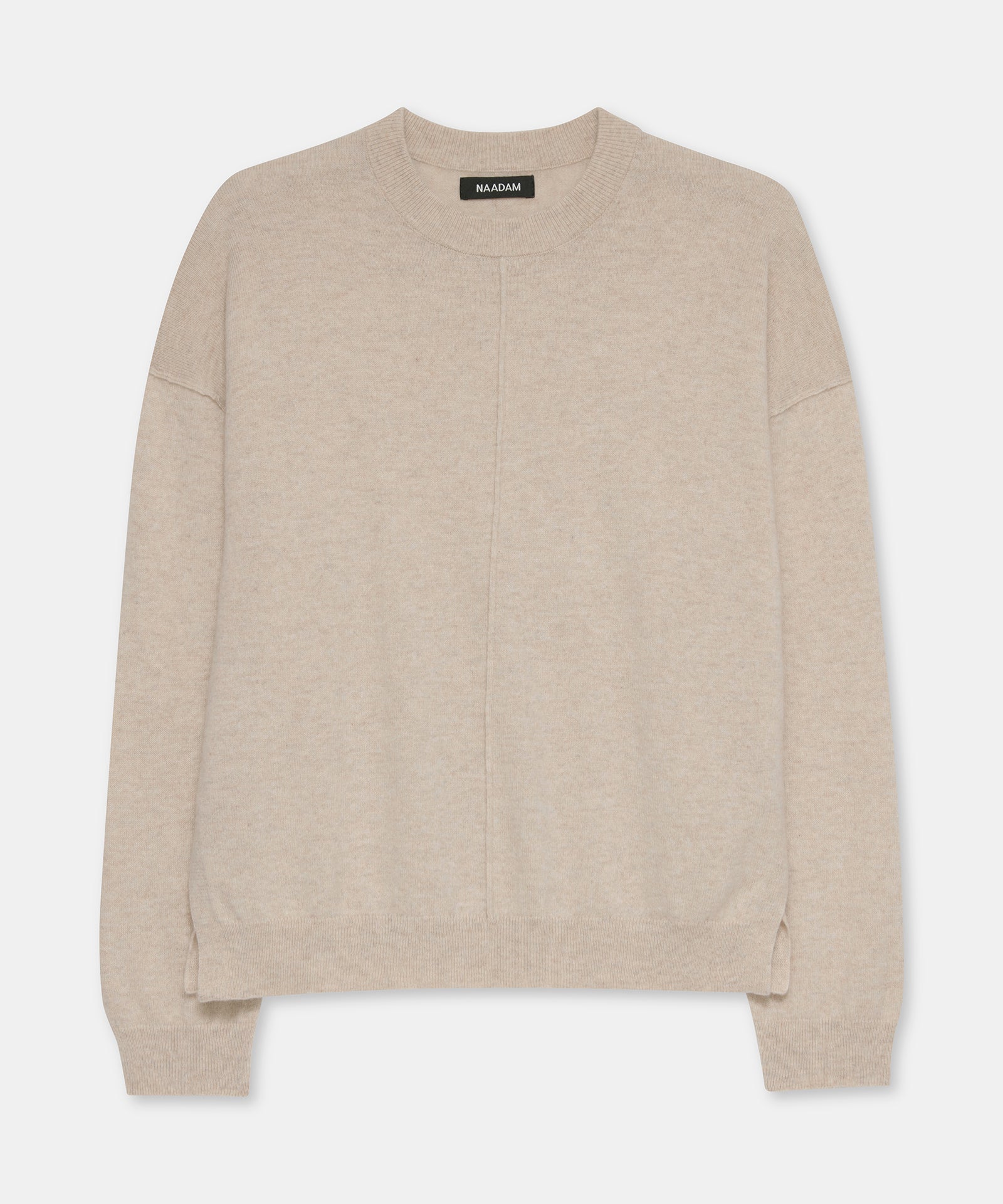 Signature Cashmere Crewneck Sweater with Pintucks – NAADAM