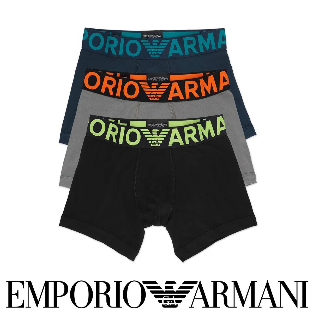 50%OFF EMPORIO ARMANI MEGALOGO BOXER BRIEF メタルロゴバンド