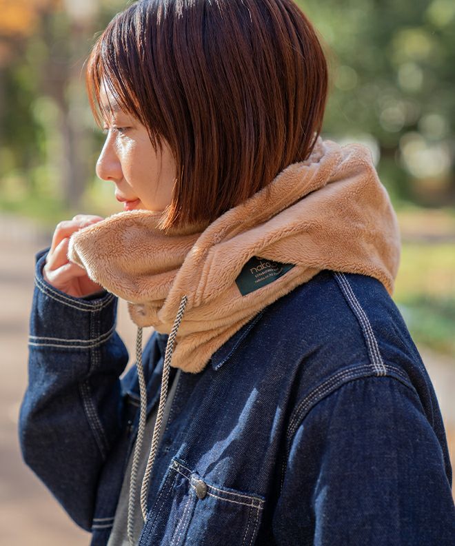 nakota ナコタネックウォーマークリーン ボア フーディー | nakota