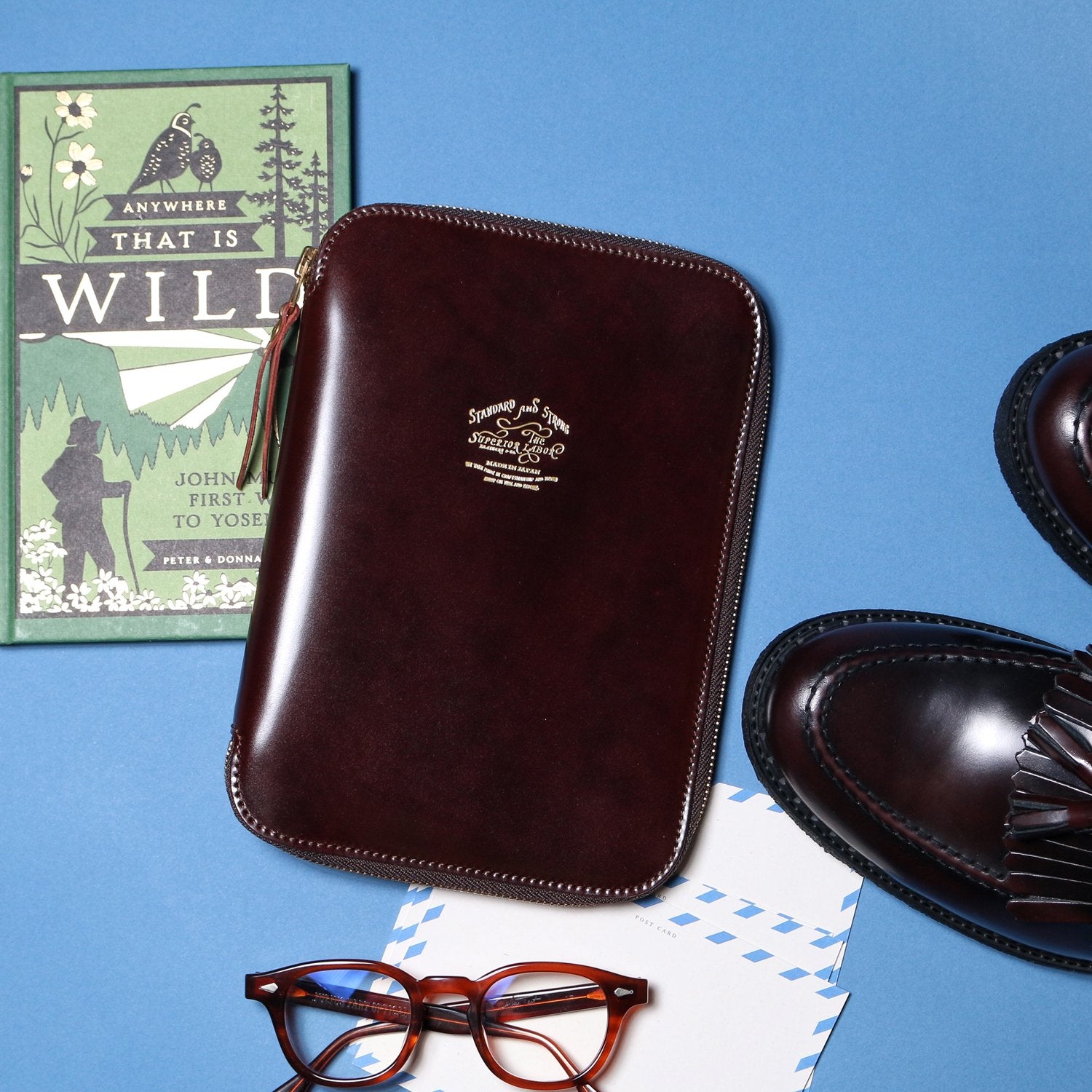 SL0195 cordovan zip organizer