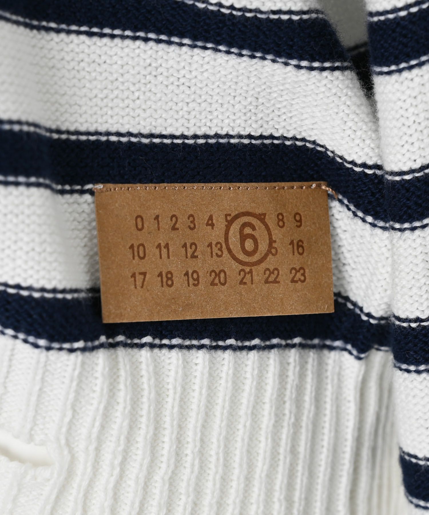 MM6 Maison Margiela KIDSボーダーダメージニット | Narcissus WEB STORE