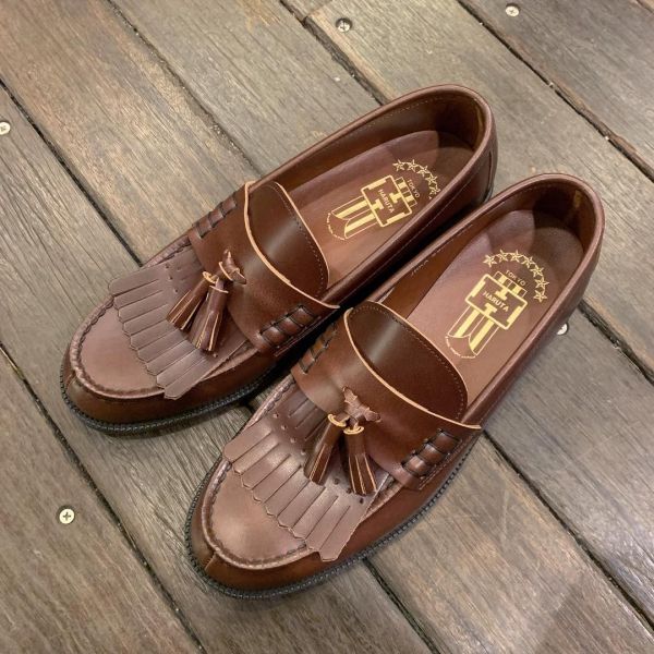 HARUTA × SEILIN / キルトタッセル2WAYローファー ブラウン | NARO