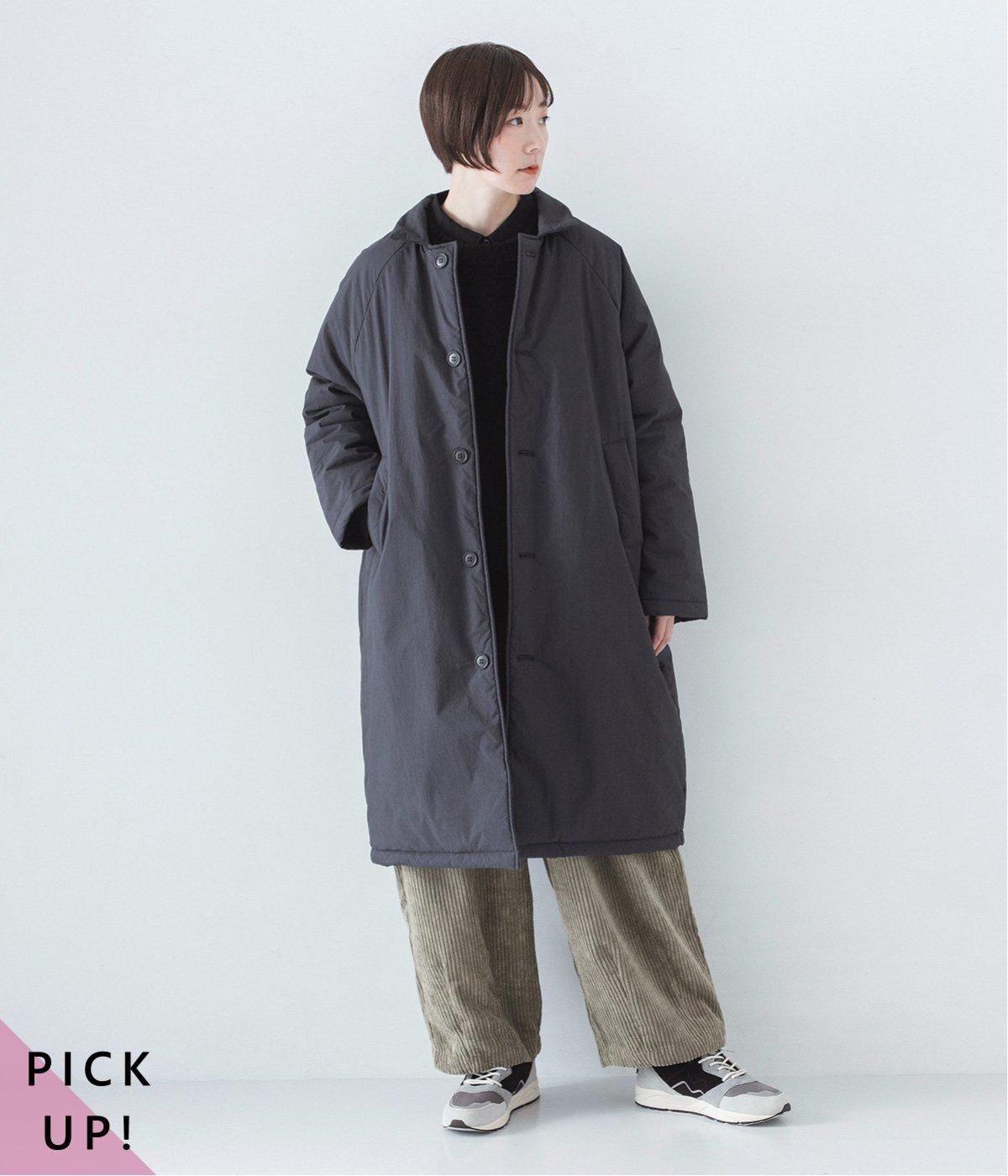 コットンナイロン中綿コクーンコート（&yarn）の商品詳細