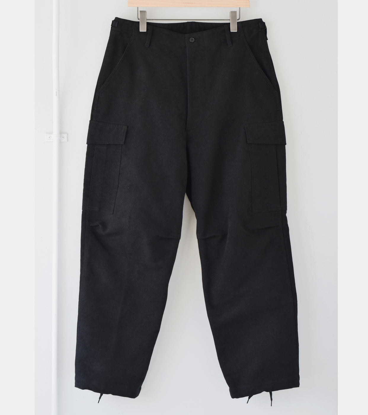 COMOLI Mole Skin BDU Pants, Black – Navyblue