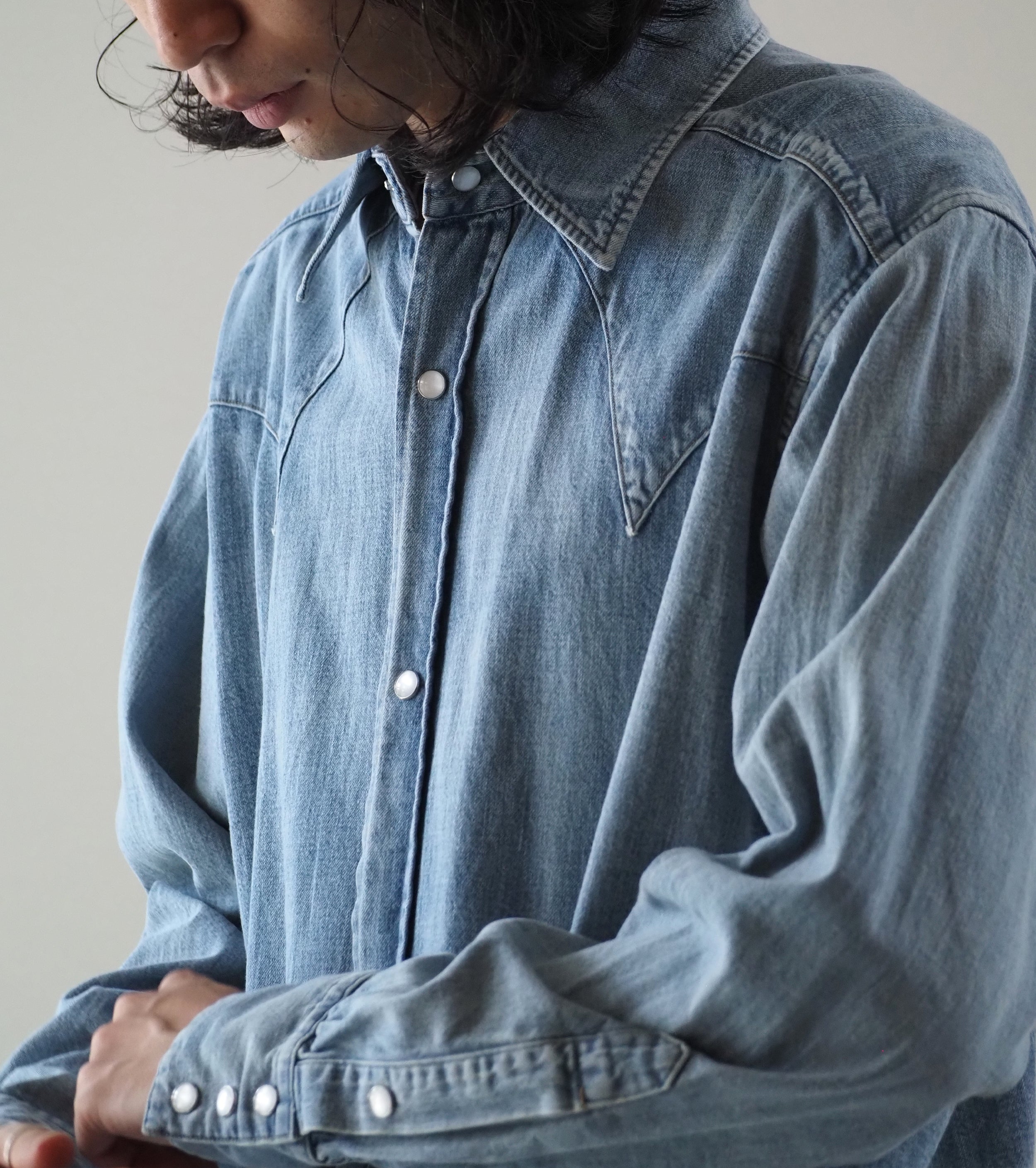 MAATEE＆SONS ウェスタン , Fade Indigo – Navyblue