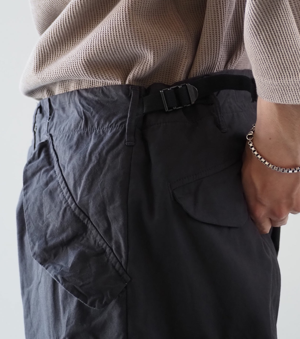 YAECA Like Wear M51 Field Pants , Charcoal (POPLIN) – Navyblue