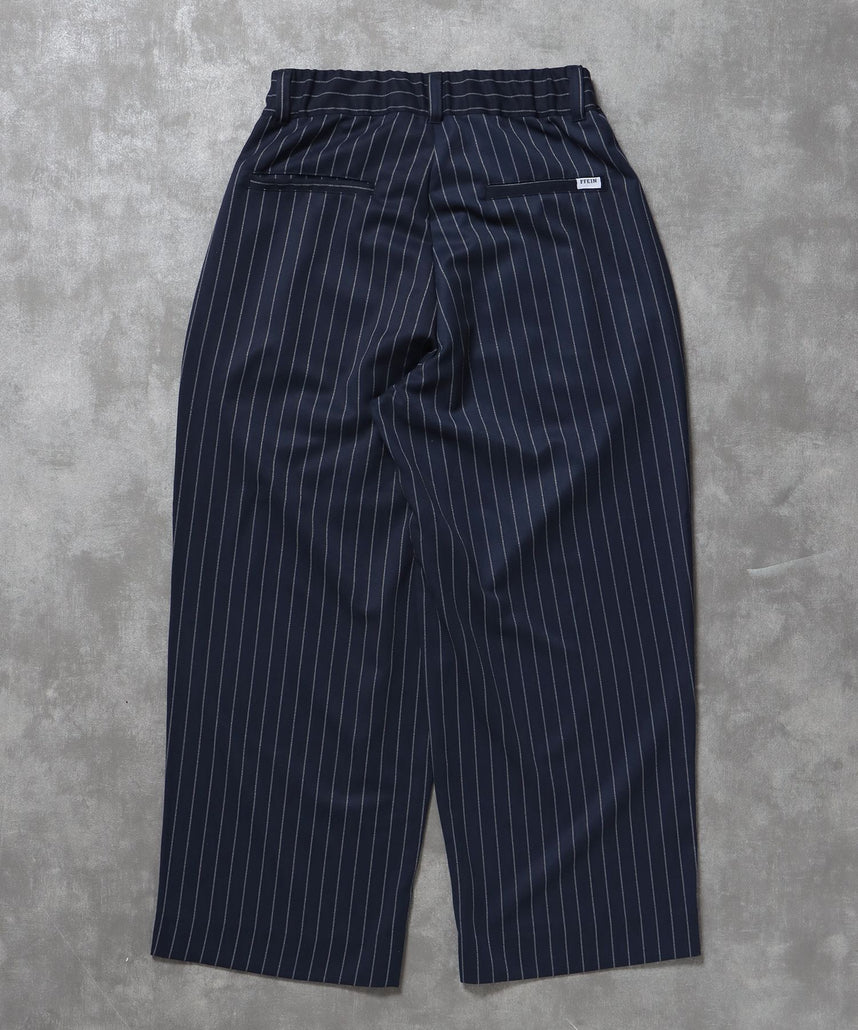FFEIN(フェイン)】ストライプワイドタックパンツ / スラックス パンツ