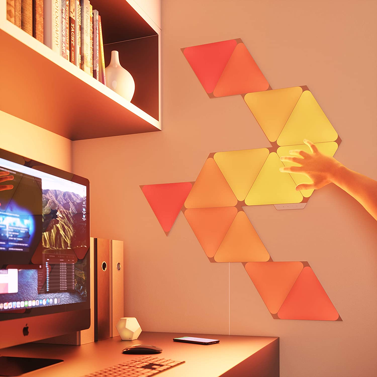 Nanoleaf Shapes – Triangles Smarter Kit (9 Panels) – Naya Gadget