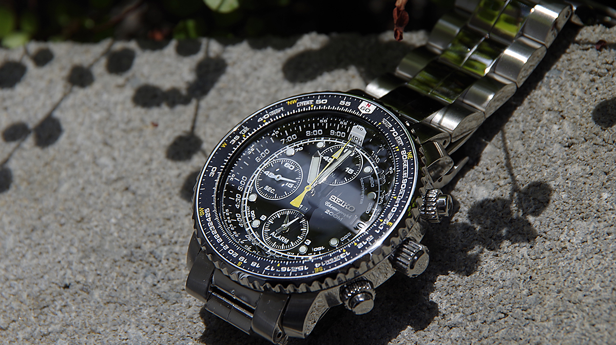 ロングセラー セイコー クォーツクロノ SEIKO SNA411P1 = PILOT