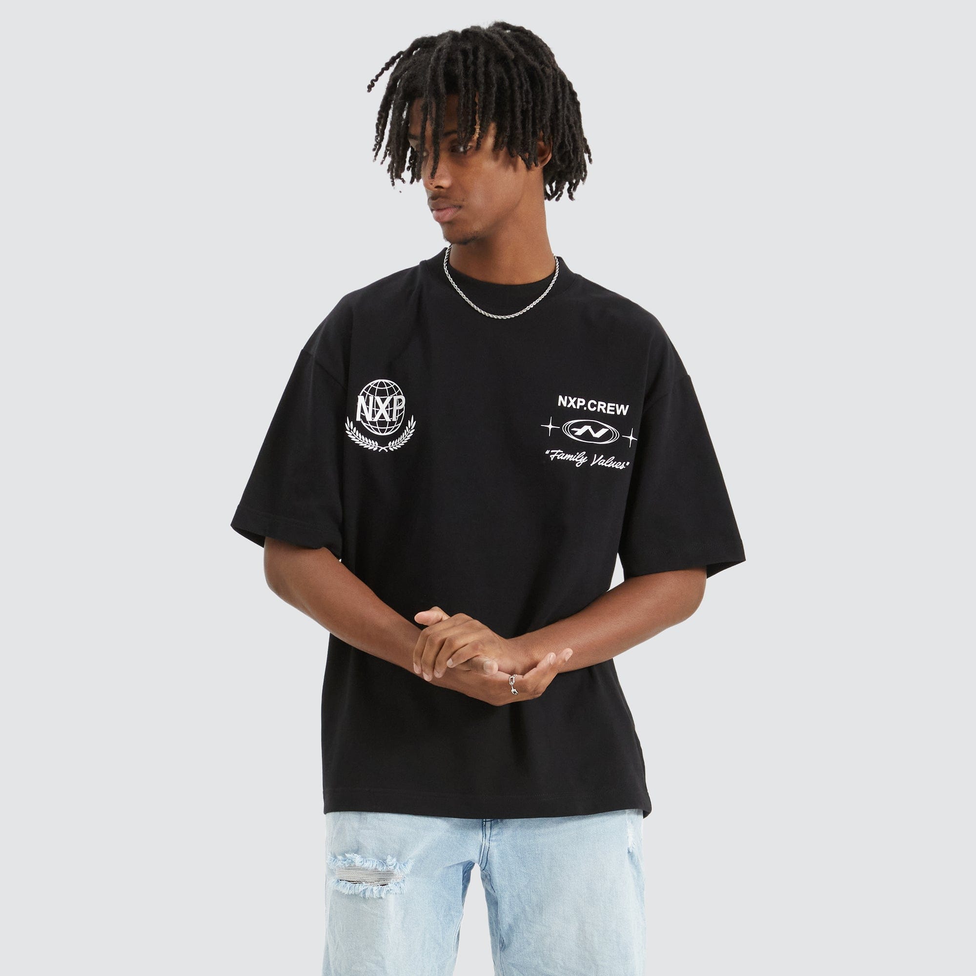 Mode Heavy Street T-Shirt in Jet Black | Nena and Pasadena | NXP