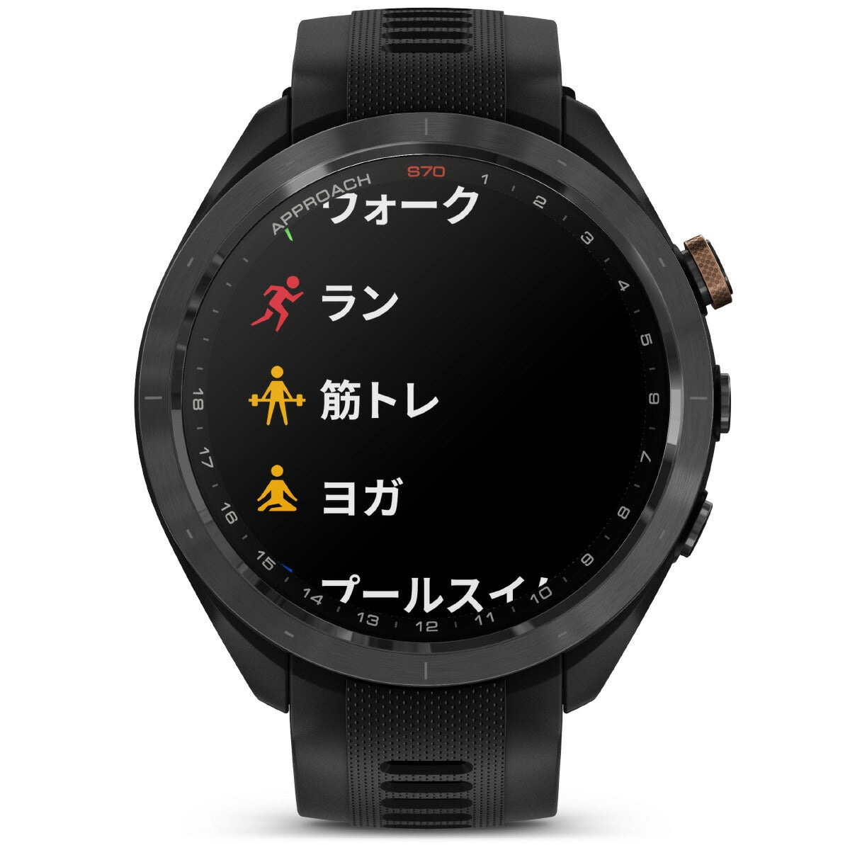 ガーミン GARMIN Approach S70 アプローチ S70 47mm ブラック ブロンズ