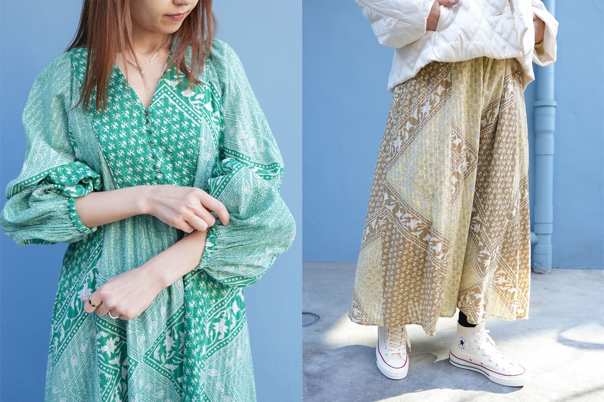 Expected delivery in early February] Cotton Lurex Scarf Print