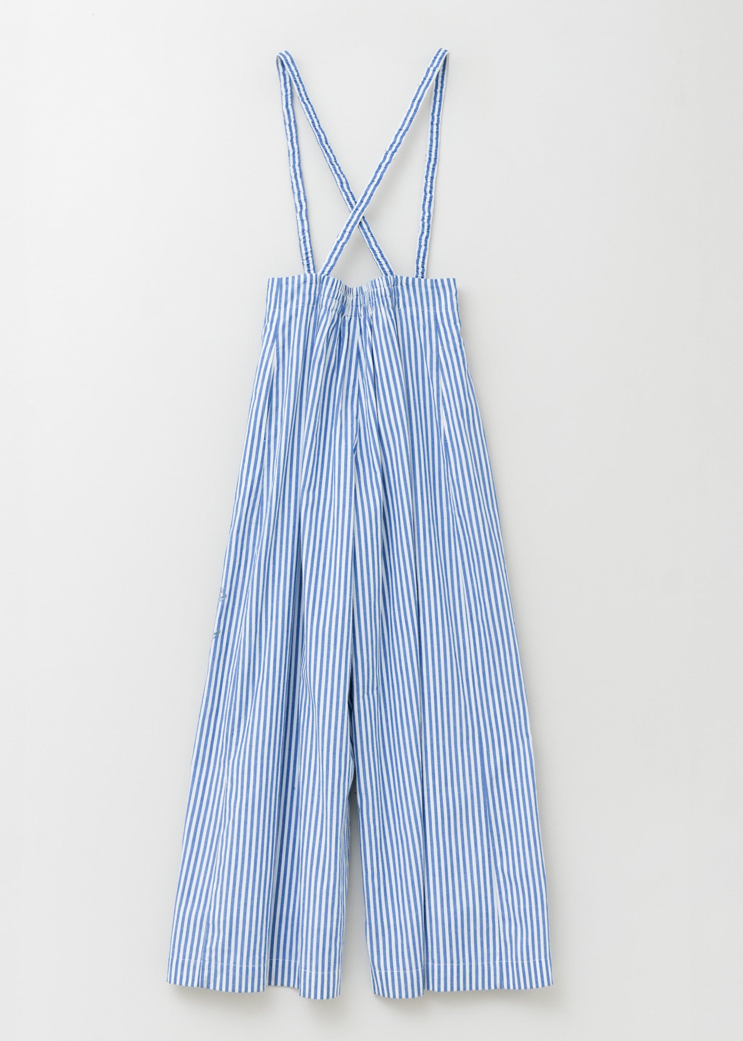 Cotton Stripe Ivy Flower Embroidery Pants | Pasand by ne Quittez