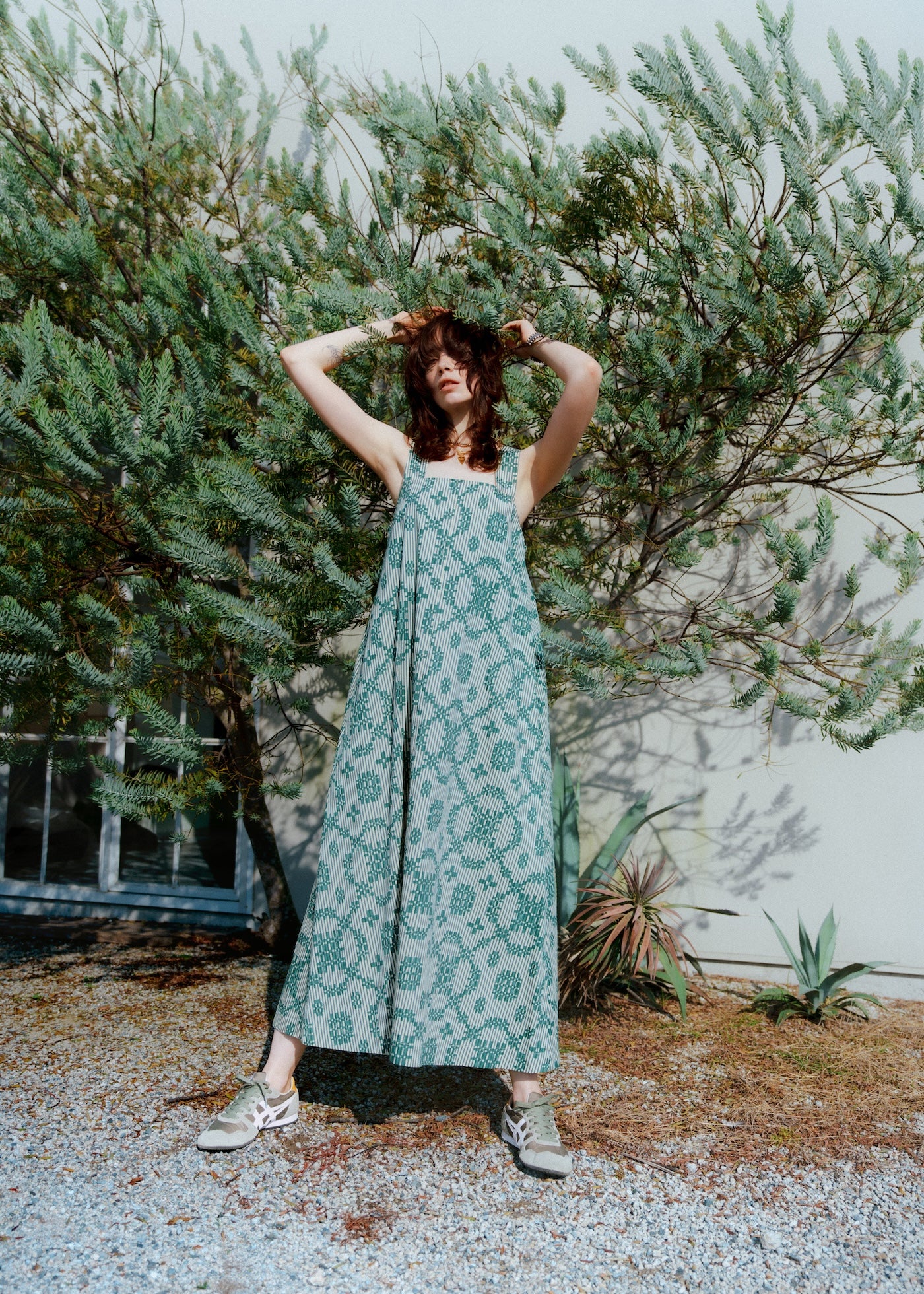 Cotton Flower Signal Print Sleeveless Dress | Pasand by ne Quittez