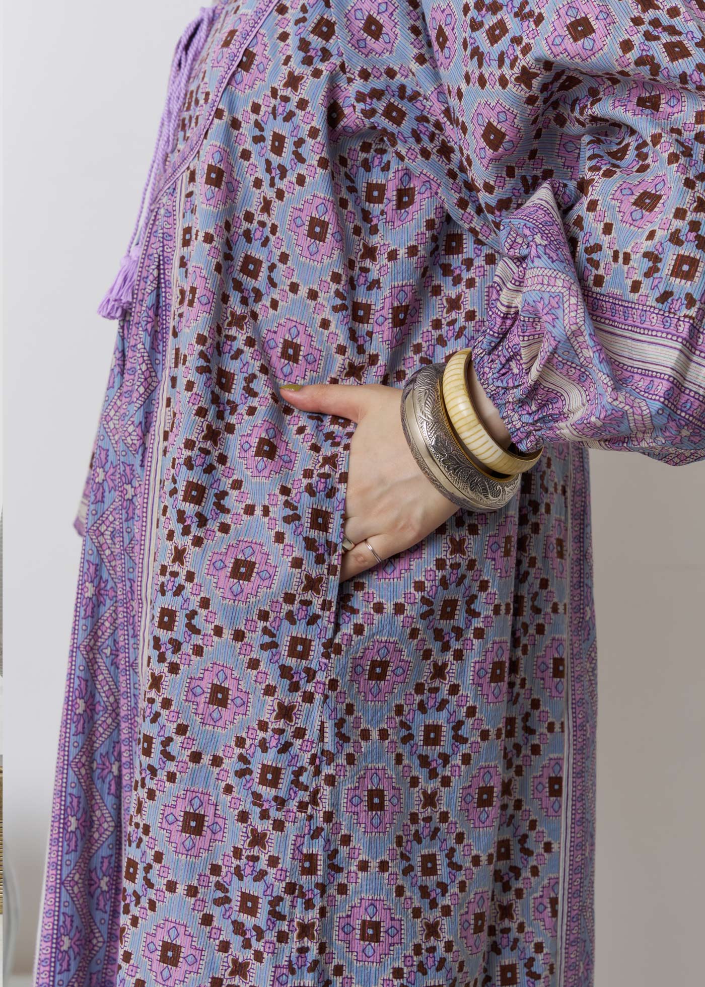 Kareena Square Print Tassel Dress | Pasand by ne Quittez pas