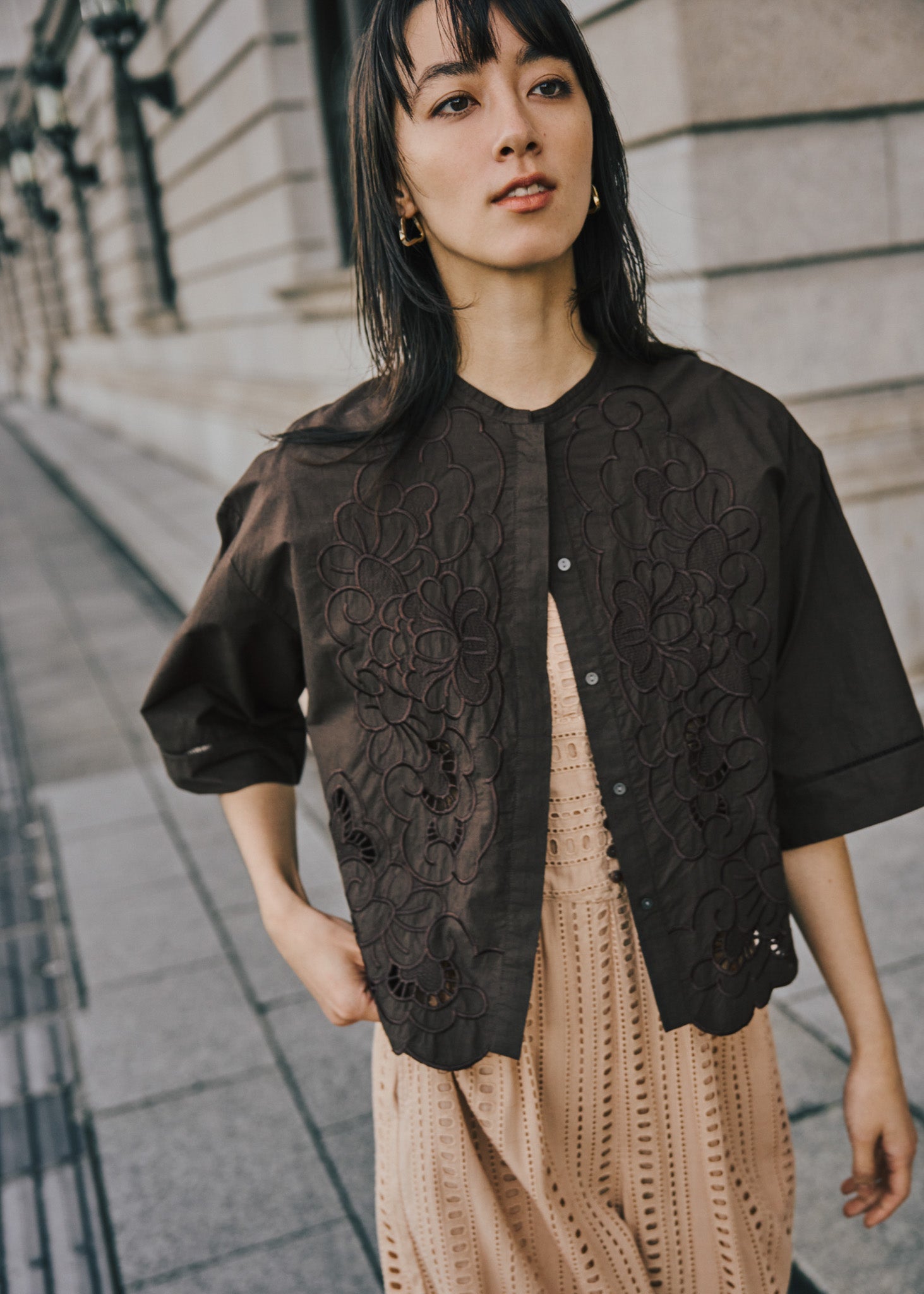 Stripe Cutwork All In One | Pasand by ne Quittez pas | パサン