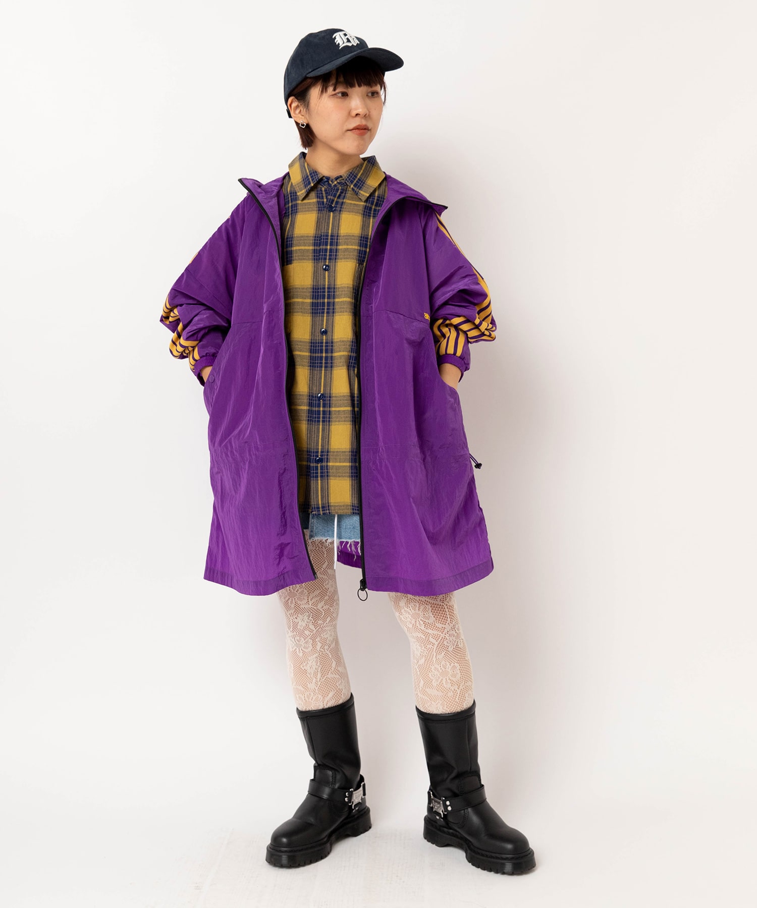 J2177 トラックハーフジャケットコート(M グレー): アウター - RNA