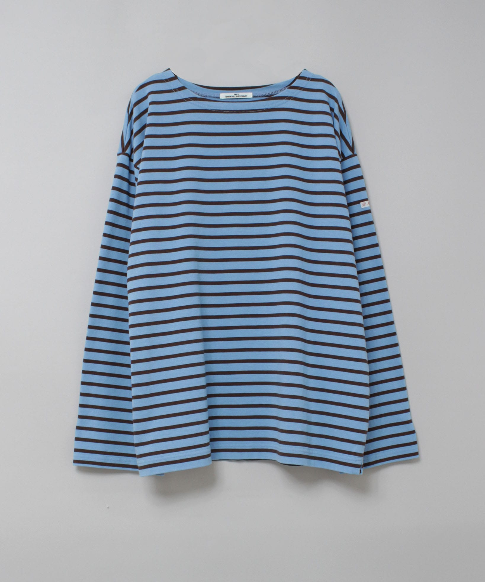 M2597 ボーダーバスクシャツ(F キナリ/グリーン): トップス - RNA