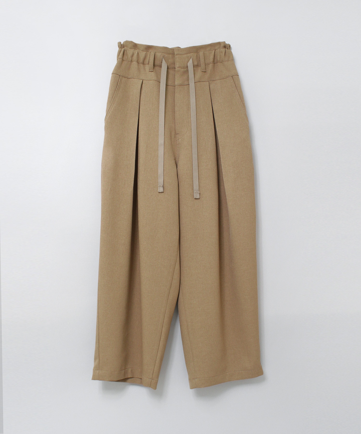 R4366 ウールライクなコックさんのスラックスパンツ(F スチールグレー