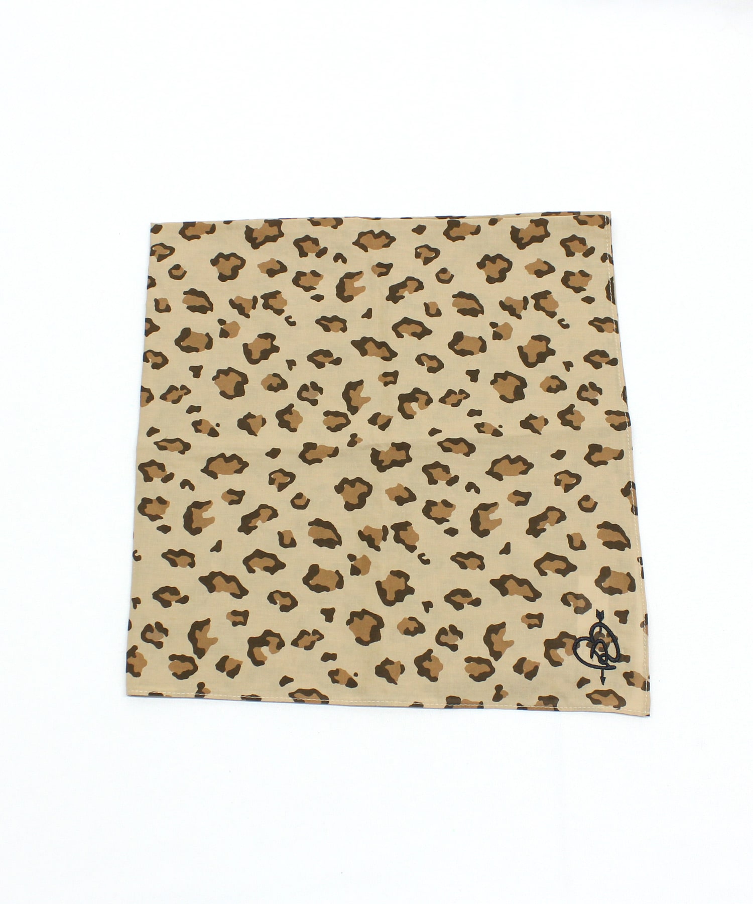 E5148 レオパードBIGバンダナ(F ベージュ): ファッション雑貨 - RNA