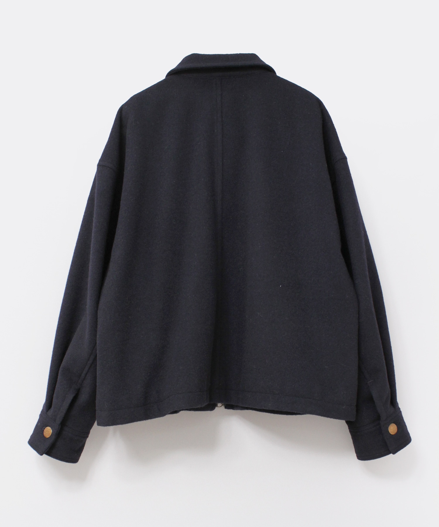 J2118 ウールジップアップブルゾン(M ダークネイビー): アウター - RNA