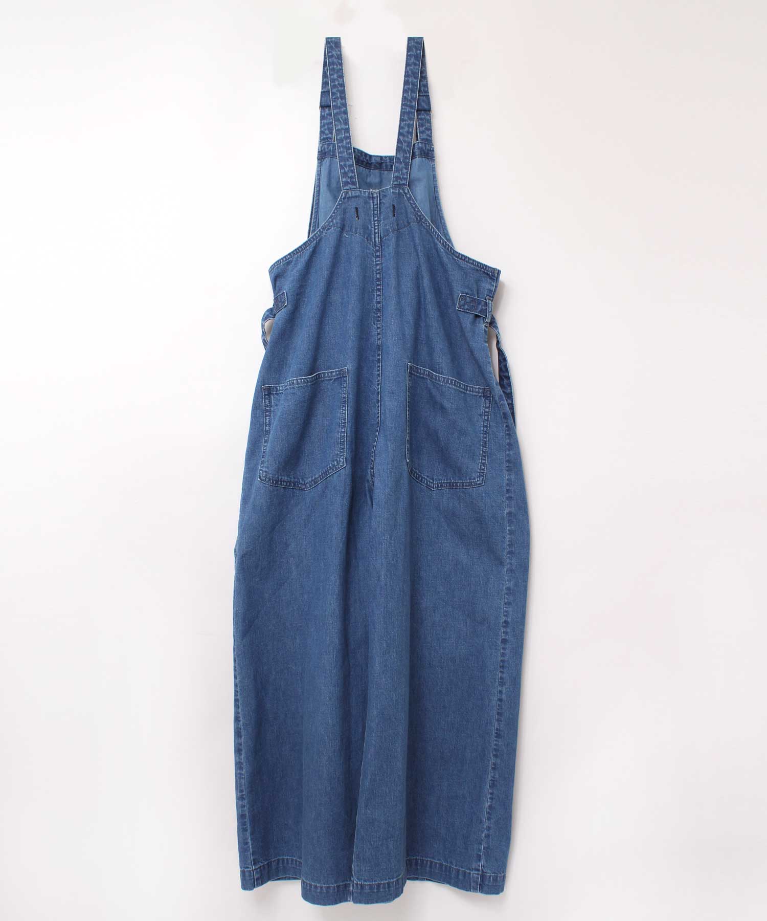 O0670 スーパーワイドオーバーオール(M ホワイト): オールインワン