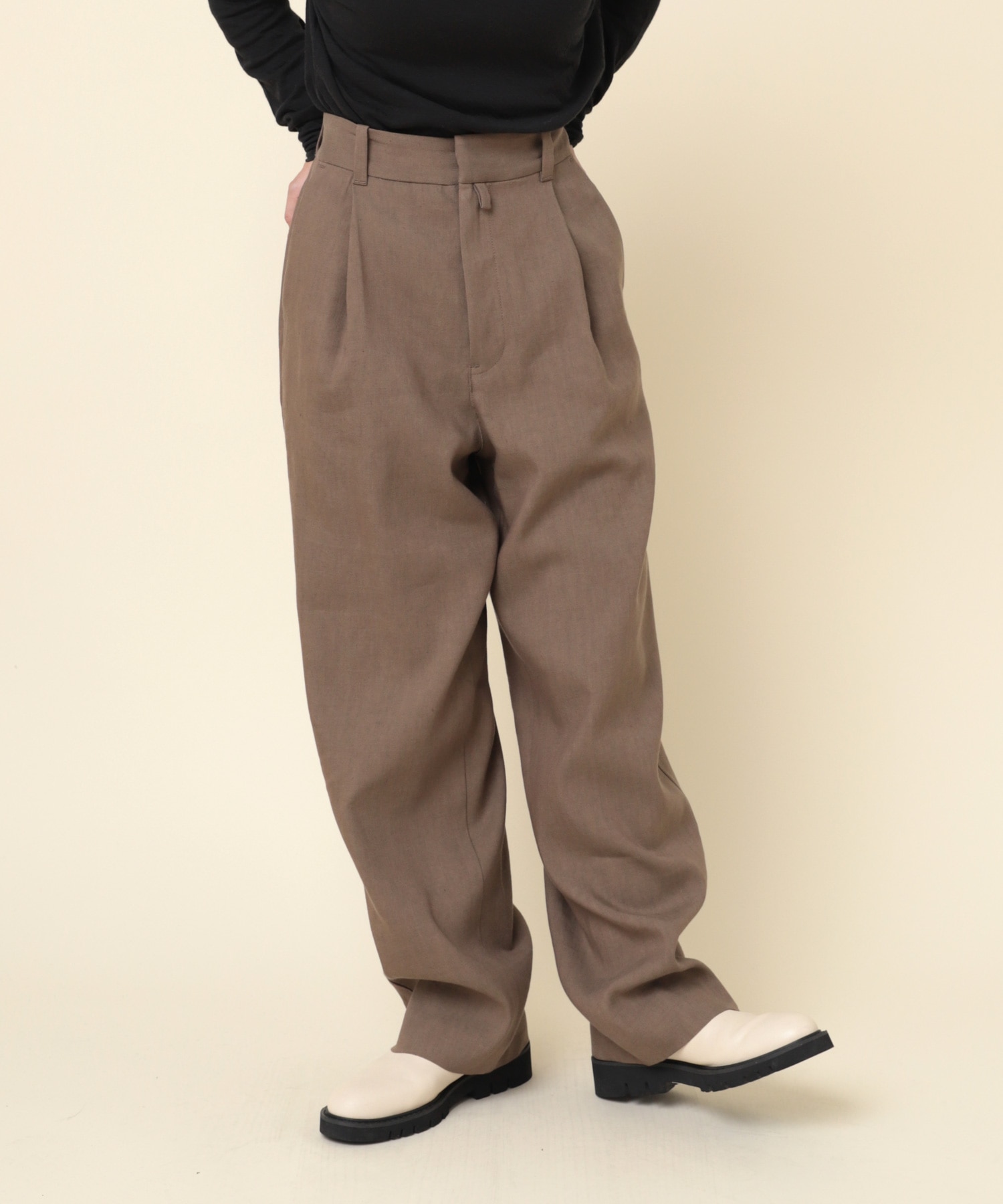 R4158 リネンウールスラックス(M ブラック): パンツ - RNA ONLINE