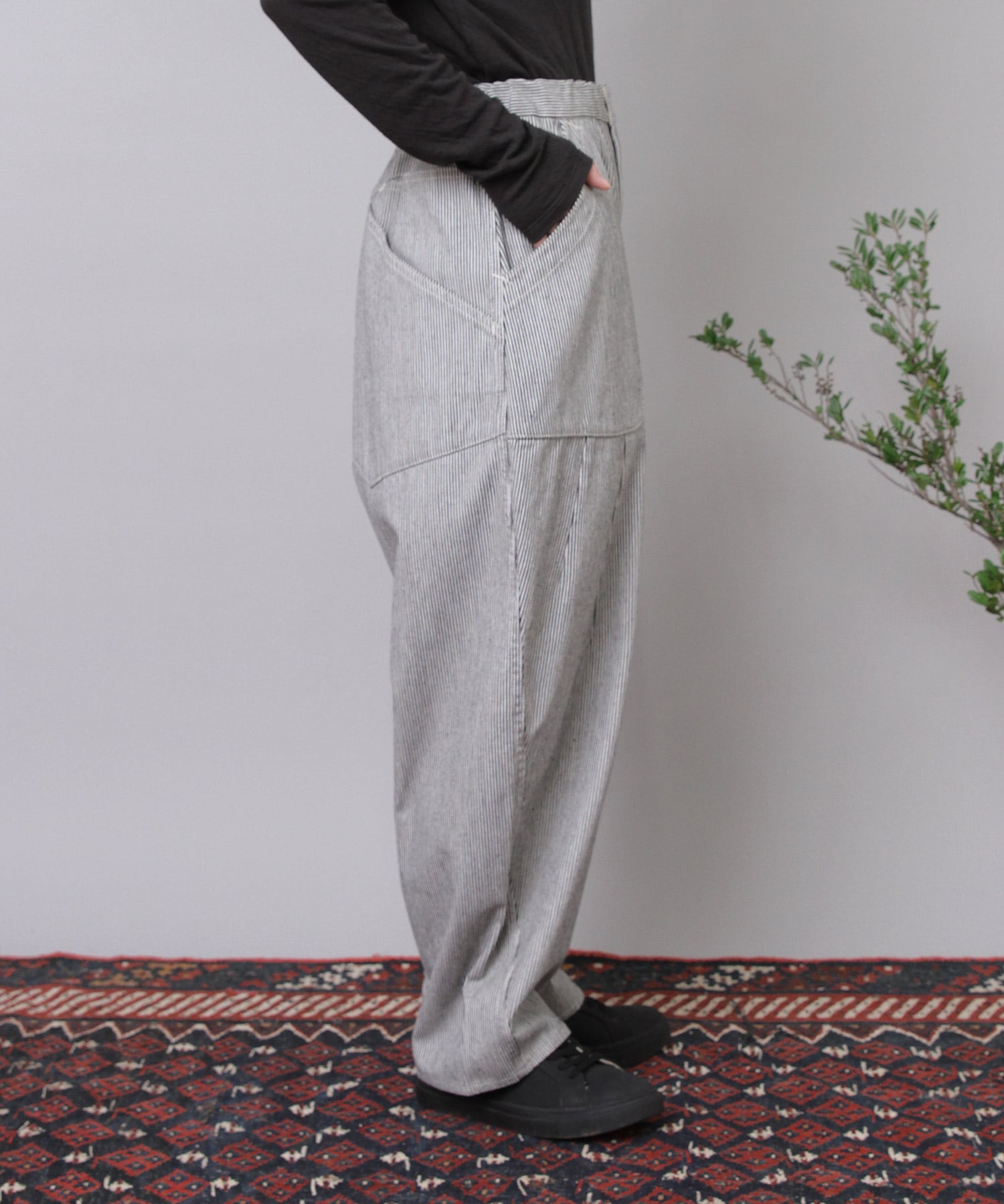 R4387 コックさんの8ポケットアトリエパンツ(F チャコール): パンツ