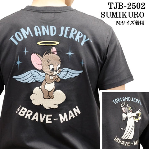 TOM&JERRY×THE BRAVEMAN トムとジェリー コラボ 天竺 半袖TEE tjb-2502