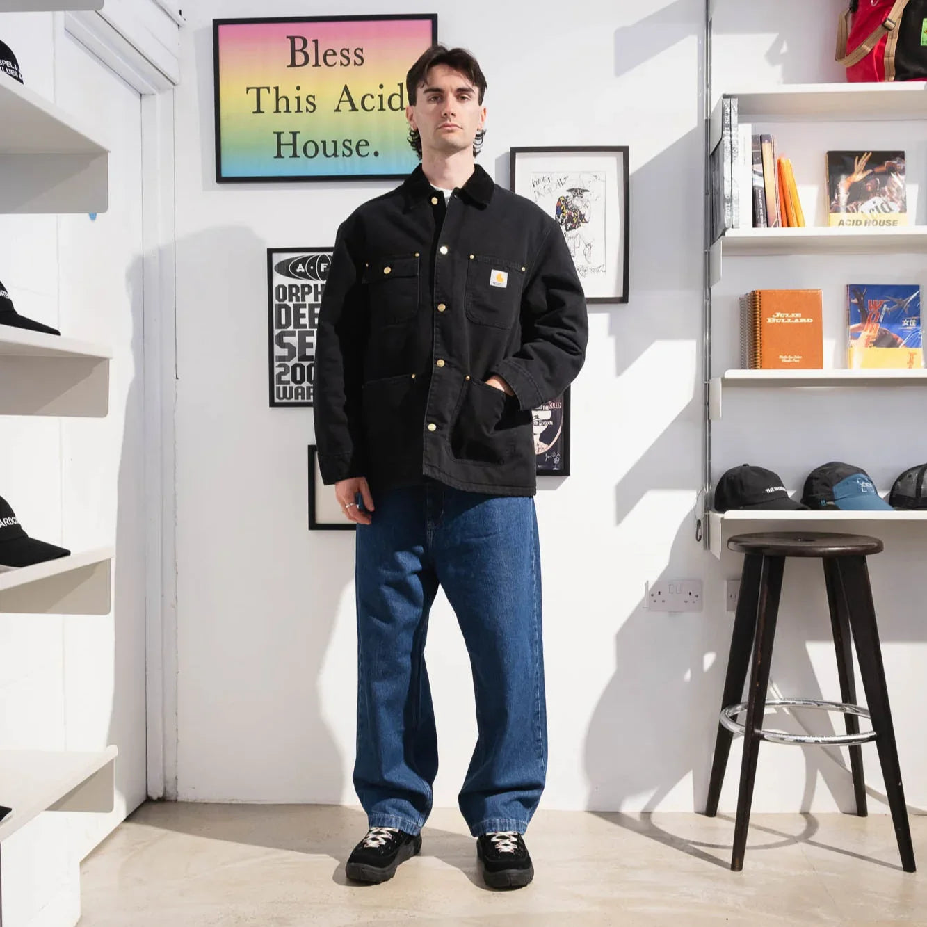 Carhartt WIP OG Chore Coat - Black/Black