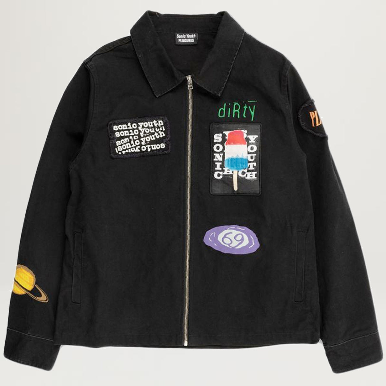 Pleasures Sonic Youth Work Jacket (Black) - NewYakCity