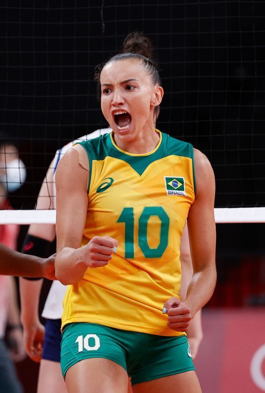 ブラジル女子代表 バレーボール ユニフォーム11 MARCELLE サイン入り