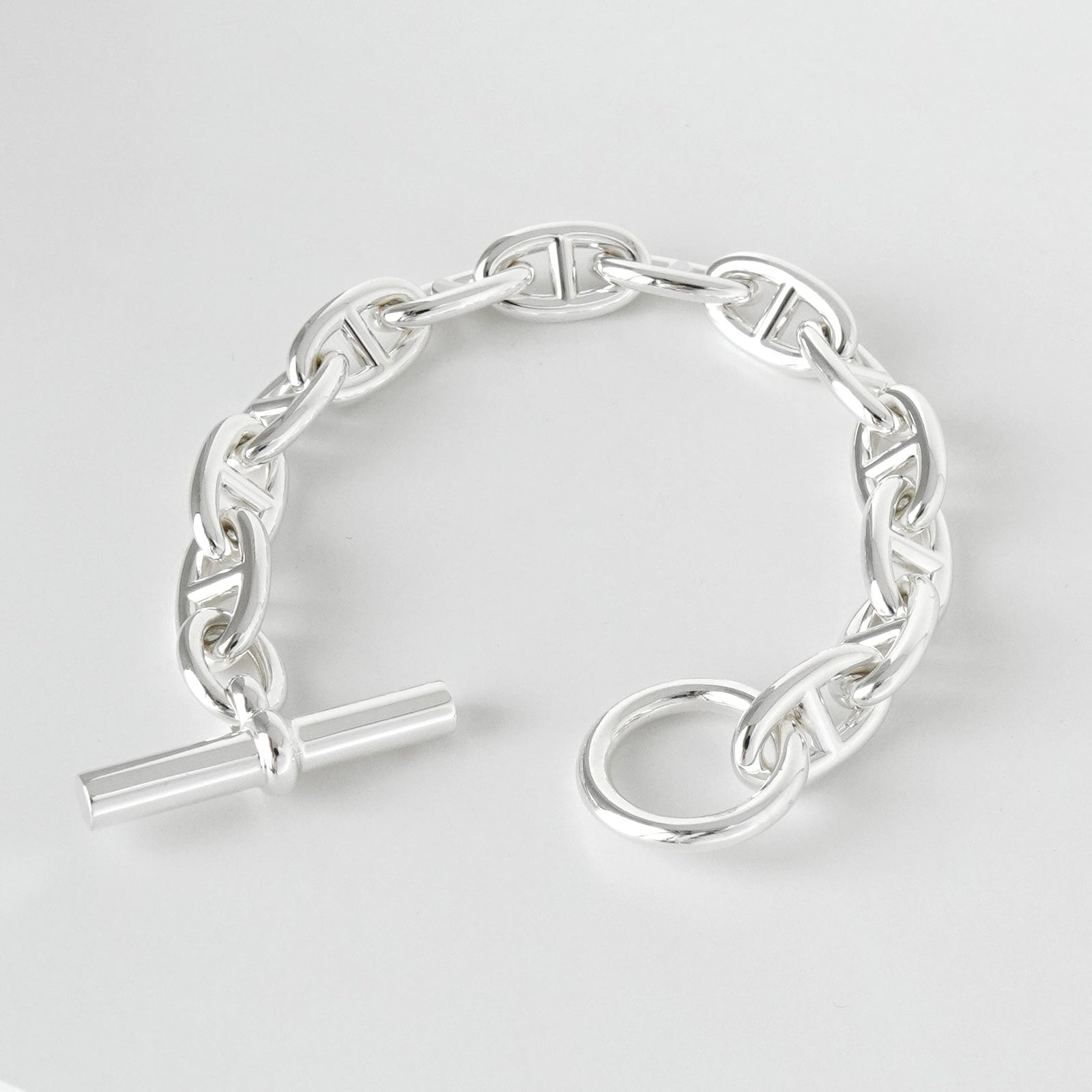 エルメス 2025年製 シェーヌダンクル 13コマ シルバー925 ブレスレット