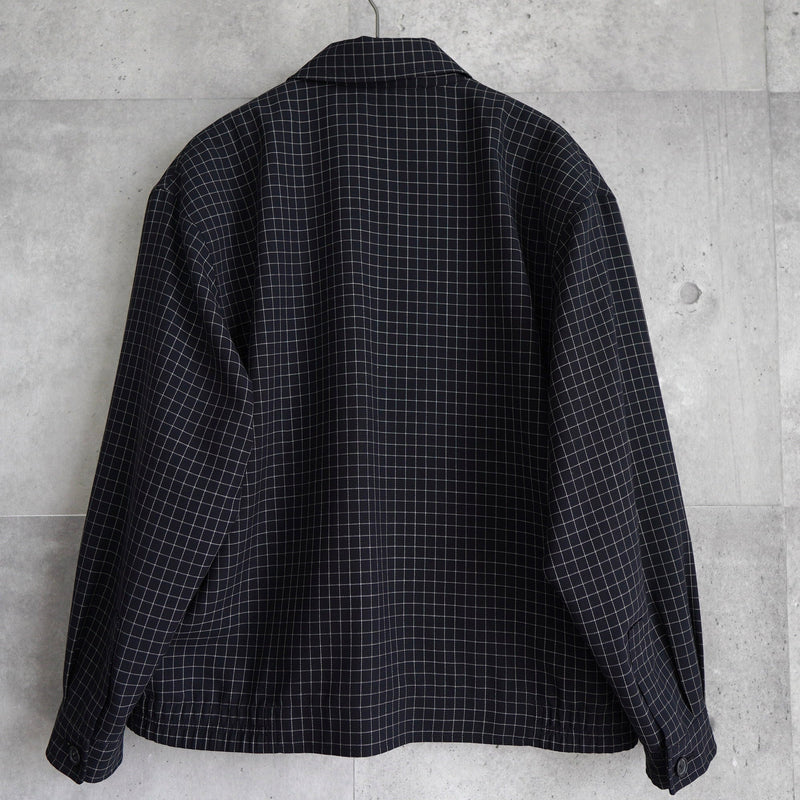 イブ サンローラン ヴィンテージ YSLロゴ ブルゾン チェック柄 薄手