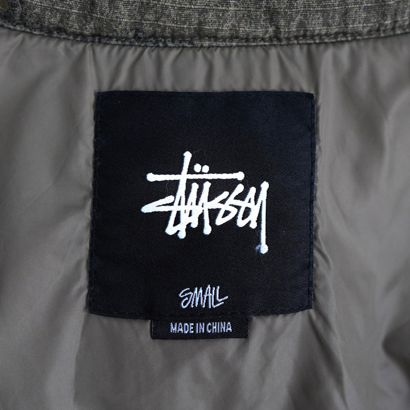 ステューシー ダウンベスト 迷彩柄 カモ柄 カーキ | ブランド古着を