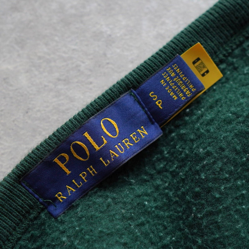 ポロ ラルフローレン カレッジロゴ スウェット ダークグリーン