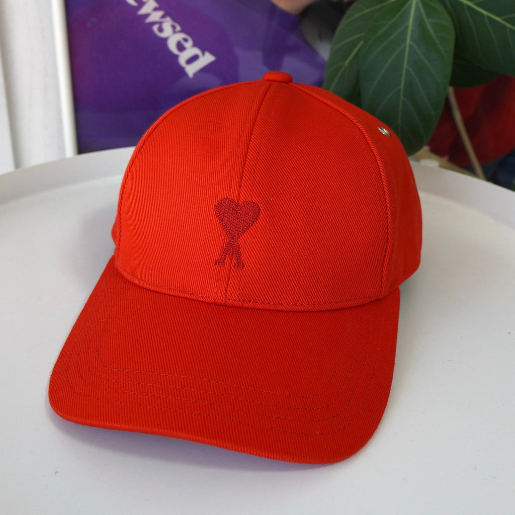 アミ パリス アミパリ ハートロゴ キャップ 帽子 レッド | ブランド