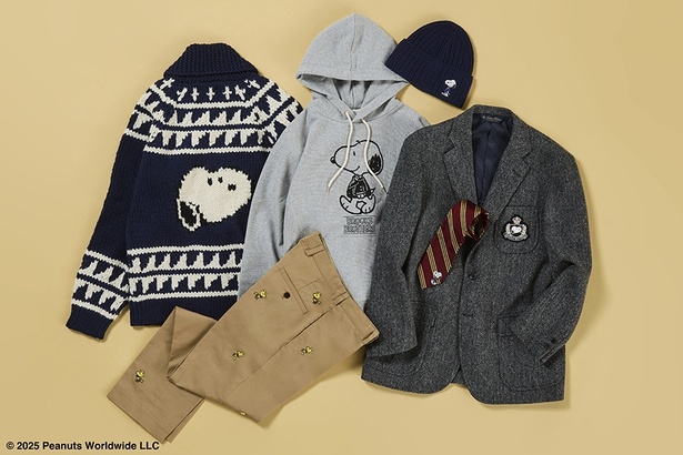 スヌーピーがエンブレムに！「ブルックスブラザーズ」の「PEANUTS