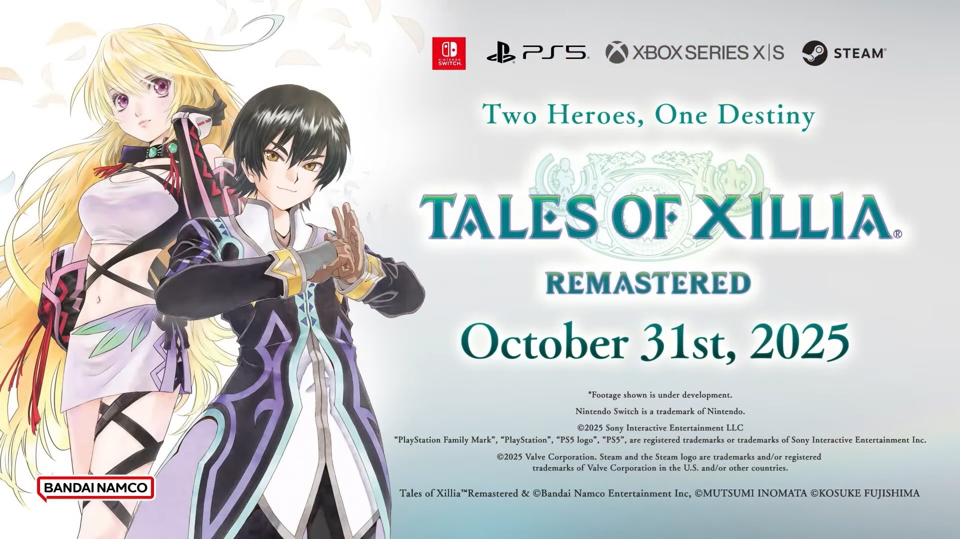 Tales of Xillia Remastered announced for Nintendo Switch
