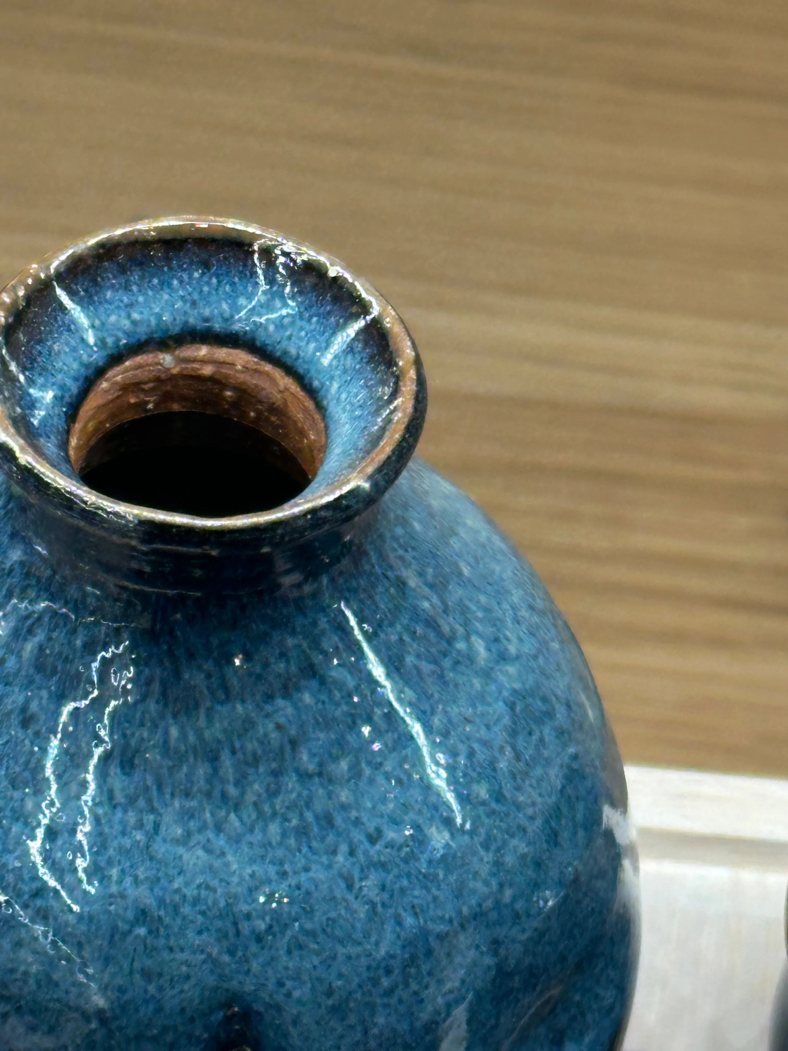 萩焼 光彩庵 青流 蒼釉わたつみ 酒器セット 380cc/80cc | ギフト