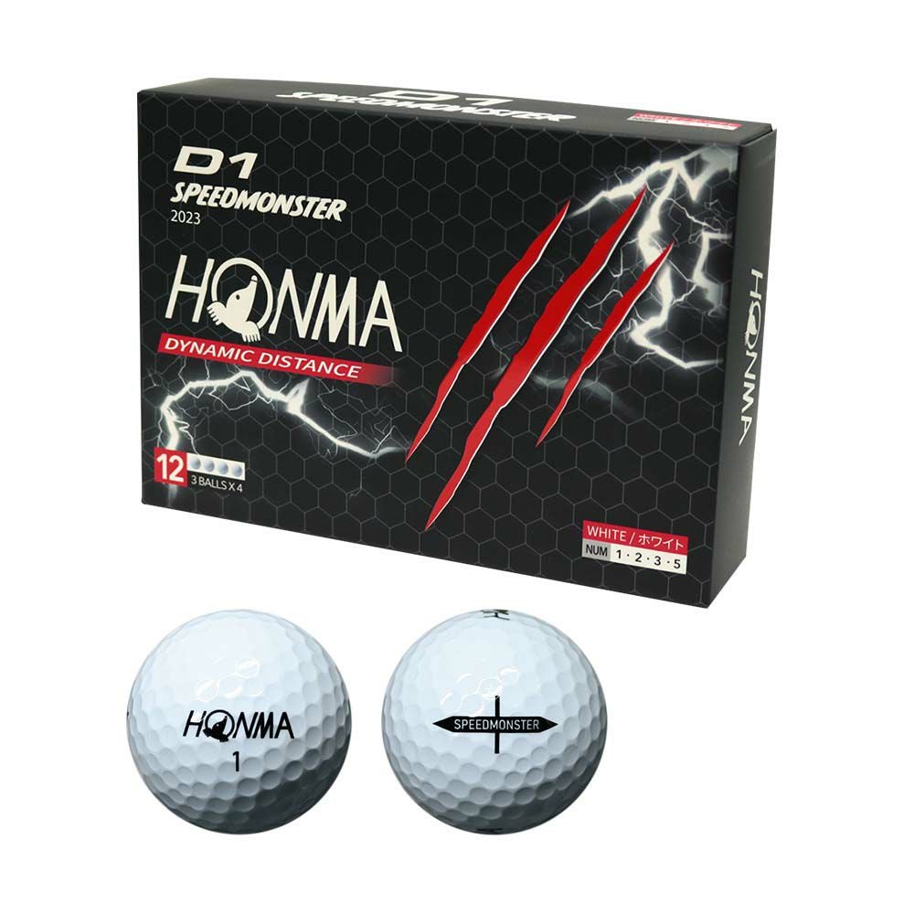 本間ゴルフ HONMA D1 スピードモンスター ボール イエロー 1ダース